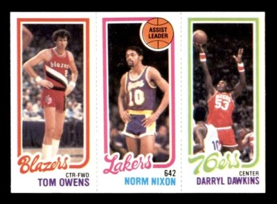1980 Topps Basketball #123 Owens Nixon Dawkins NM/MT *e1 - Image 1 of 2
