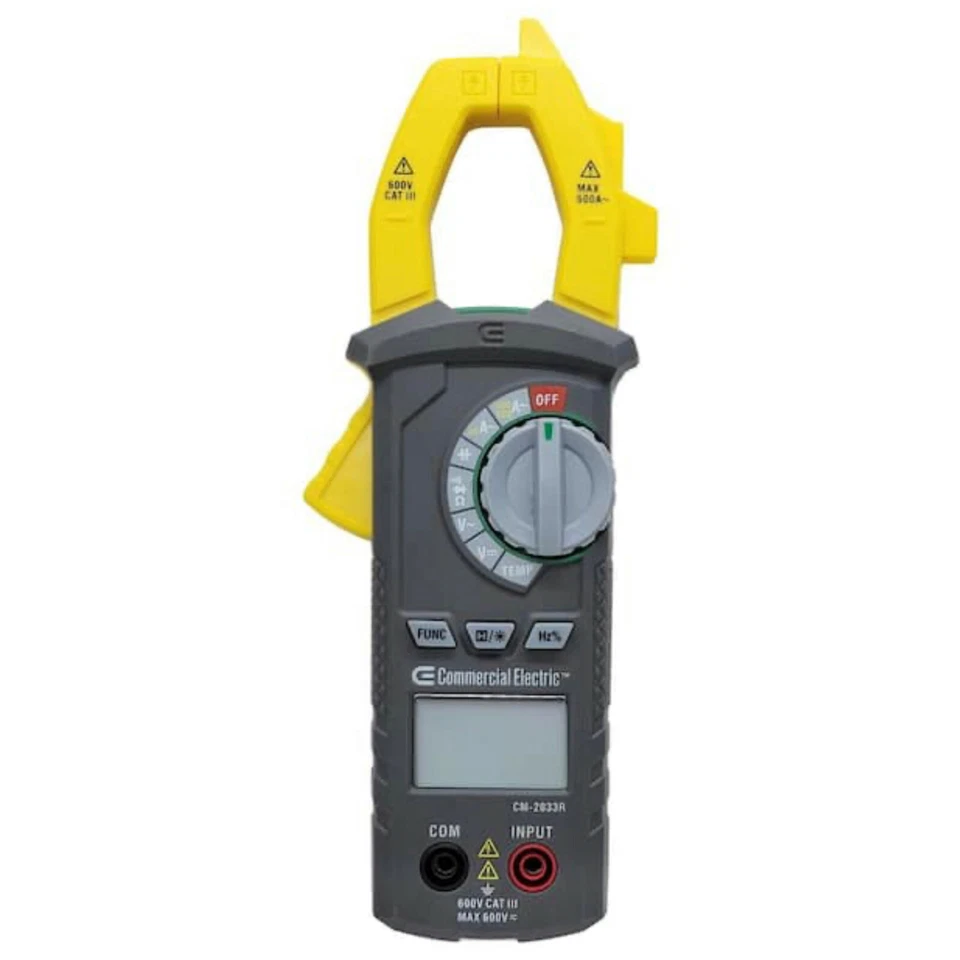 Commercial Electric 600a AC Digital Clamp Meter MS2033C