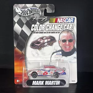 2003 HOT WHEELS NASCAR 1:64 MARK MARTIN "COLOR CHANGE" CUP CAR NEW IN PACKAGE - Picture 1 of 11