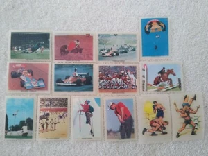 RARE Vintage Rub-A-Dub Photo-Rubs Sports Transfer Lot Americana Sweets 1970's - Picture 1 of 6