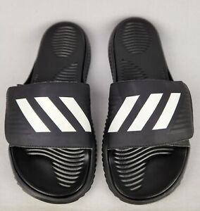 Adidas Sandals Mens 11.5 Alpha-Bounce Basketball Slide 2.0 Black 