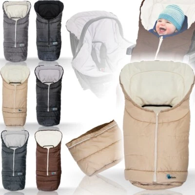2IN1 Winterfußsack 0-36 MITWACHSEND Fußsack Kind Baby Schale Kinderwagen Buggy - Bild 1 von 4