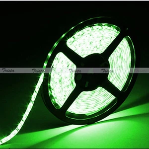 Green Waterproof 5M 300 Leds 3528 LED Flexible Strip Light Lamp 12V DC Black PCB - Picture 1 of 1