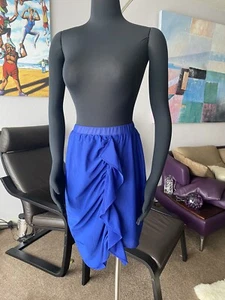 "PINK STITCH" STRETCH SUMMER MESH ASYMMETRIC SKIRT Sz 4 NWT - Picture 1 of 10