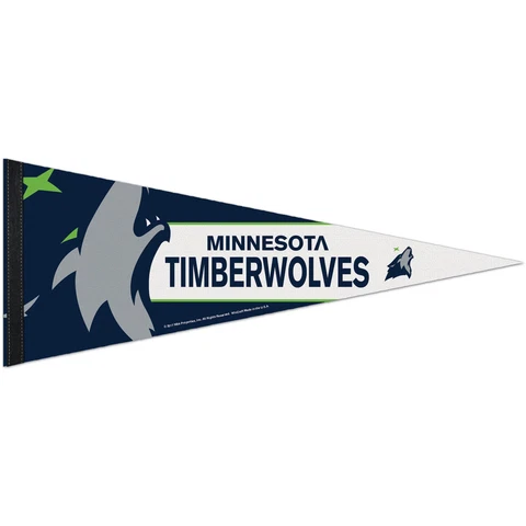 WinCraft Minnesota Timberwolves 12" x 30" Large Logo Premium Pennant Cover