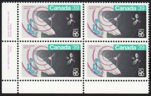 VANCOUVER, EXPO 86 = Canada 1986 #1079 MNH LL BLOCK OF 4 - Picture 1 of 1