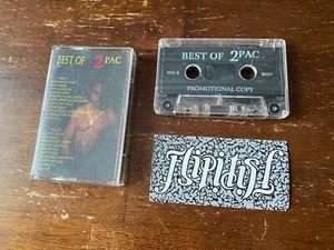 VTG BEST OF 2PAC PROMOTIONAL CASSETTE TAPE PROMO TUPAC MAKAVELI RAP MUSIC RARE - Picture 1 of 2