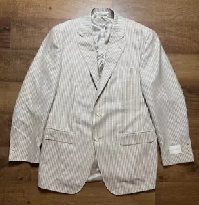 NWT SAMUELSOHN Silk Linen Mens Sport Coat Jacket Size 41R Greenwich - Picture 1 of 13