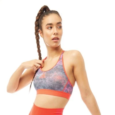 Adidas Womens Don't Rest Floral Sports Bra Running Gym Workout Top X Small - Image 1 of 3