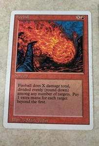 Fireball - HP - MTG Magic Card - Revised Edition (3rd third) - Picture 1 of 1