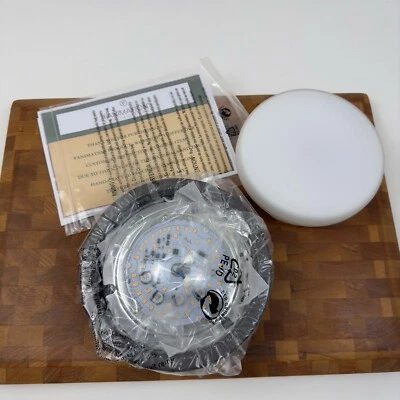 Fanimation Wet Location LED Ceiling Fan Light Kit LK8514GRW Matte Greige NIB - Image 1 of 4