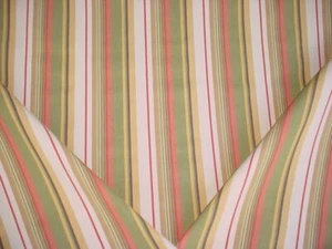 38Y ROBERT INALLENMOOS KRAUT BUTTERTASSE CREME ORANGE STREIFEN POLSTERSTOFF - Bild 1 von 4