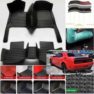 For Dodge Challenger RT Scat Pack Car Floor Mats Custom Auto Carpet All Weather - Foto 1 di 32