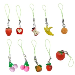 Fruit Theme Cellphone Strap Colorful Phone Chains Keychains Phones String Straps - Photo 1 sur 16