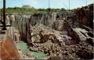 Vintage Barre Vermont VT Rock of Ages Granit Steinbruch Bergbau 1950er unbenutzt Postkarte - Bild 1 von 2