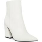 Madden Girl Womens Cody  White Ankle Boots Shoes 7 Medium (B,M) BHFO 1102