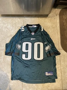 Philadelphia Eagles Jersey Large Corey Simon Reebok Green - Picture 1 of 2