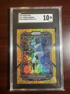 2023 Panini Prizm Junior Caminero RC GOLD Shimmer SSP 5/10 #124 SGC 10 Rays RC - Picture 1 of 2