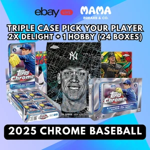 Matt Chapman 2025 Topps Chrome MLB 3x Case Break - 2x Delight 1x Hobby PYP - Imagen 1 de 1
