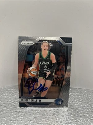 Bridget Carleton Auto Signed Panini Prizm WNBA Prizm Lynx Autograph QTY - Image 1 of 2