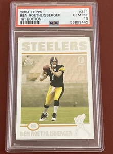 Ben Roethlisberger PSA 10 2004 Topps FIRST EDITION Rookie POP 14 🔥 - Picture 1 of 2