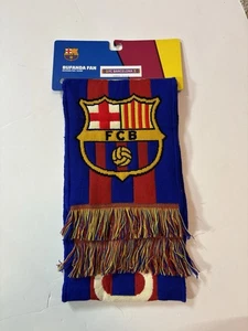 Sciarpa FC Barcelona Bufanda tifoso calcio calcio FCB nuova con etichette licenze ufficiali - Foto 1 di 7