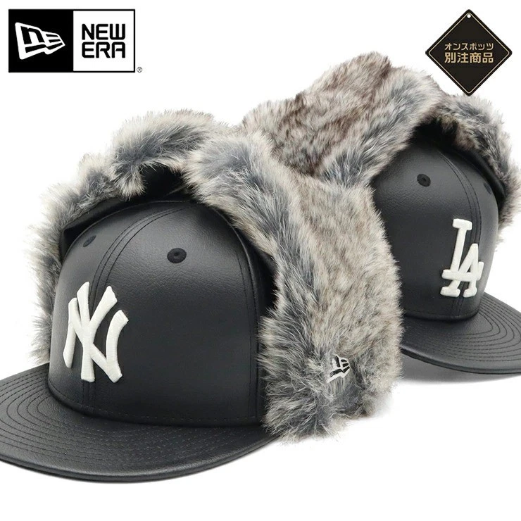 New Era 59FIFTY Dog Ear Synthetic Leather Cap ONSPOTZ Exclusive Yankees/LA - Image 1 of 1