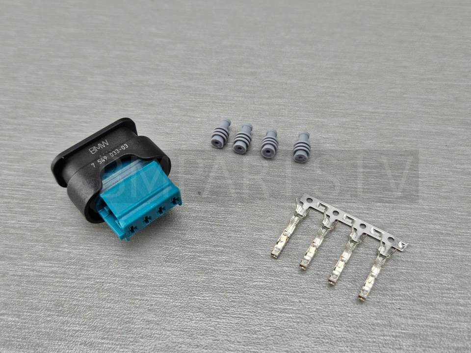 BMW Wiring Cable Plug Connector Terminal 4 Pin 7549033 12527549033