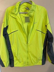 nike boys neon green windbreaker jacket size xl - Picture 1 of 7