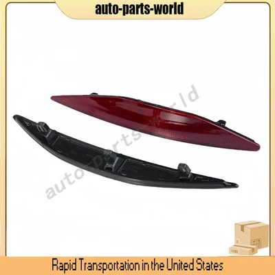 Dark Red Lens Rear Bumper Reflector Lenses Fit For Volkswagen Golf 2017-2015 Foto 1 de 4