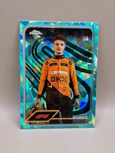 2024 TOPPS CROMO LANDO NORRIS/99 AQUA FORMULA 1 RETRATO MCLAREN TEAM DRIVE - Imagen 1 de 3