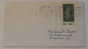 Cannon Beach Oregon to Havertown Pennsylvania May 2 1958 postal cover - Picture 1 of 2
