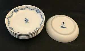 Set of 6 Furstenberg Lottine German Blue & White China Porcelain Saucers - Picture 1 of 1