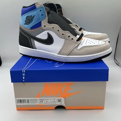 Men's Jordan 1 Retro High OG "Prototype" White/Total Orange-Multi (DC6515 100) - Image 1 of 4