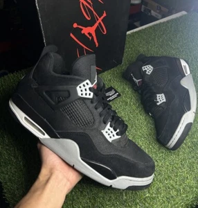 Size 13 - Jordan 4 Retro SE Mid Black Canvas - Picture 1 of 14