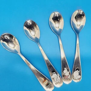 Hackman Moomin Family Coffee/Tea Spoons 4pcs. Stainless Steel Cutlery 18/10 - Picture 1 of 11