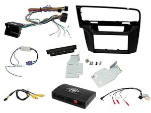 EINBAUBLENDE AUTORADIO MONITOR DOPPEL 2 DIN VW GOLF 7 VII KOMPLETT - Bild 1 von 2