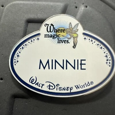 Disney WDW Cast Member Name Badge Pins Where Magic Lives Minnie Pin - Image 1 of 4