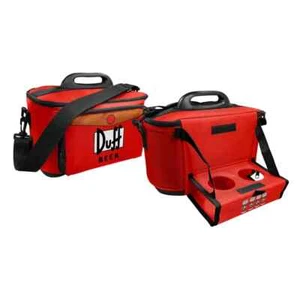 126478 DUFF BEER THE SIMPSONS LARGE INSULATED LUNCH COOLER BAG WITH DRINKS TRAY - Bild 1 von 1