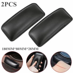 2PCS Leather Car Leg Cushion Knee Pad Pillows Thigh Support Interior Accessories - Picture 1 of 14