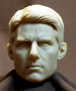 CMD-129 Tom Cruise SCULTURA TESTA NON DIPINTA PERSONALIZZATA IN RESINA Action... - Picture 1 of 3