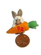1992 Hallmark Merry Miniature BUNNY Easter Spring rabbit Carrot