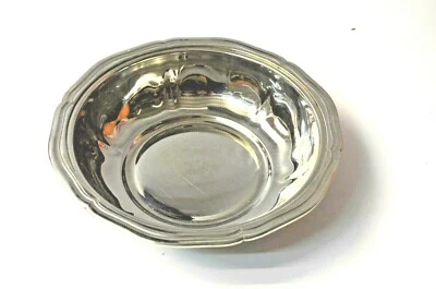 ANCIEN PLAT METAL ARGENTE 600 GR ORFFEVRERIE ROYAL BOUILLET BOURDELLE LYON INOX - Photo 1/3