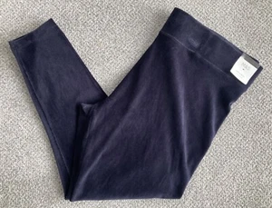 NEW M&S Ladies Midnight Navy Corduroy Leggings Sizes 24 Short, 24R & 24 Long - Picture 1 of 3