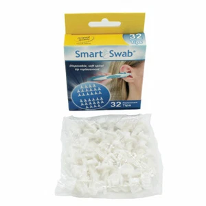 SMART SWAB 32 Spiral Tips Ear Wax Removal Replacement Tips Only - Picture 1 of 6