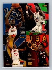 1996 SkyBox USA Quads Hakeem Olajuwon #Q6 Houston Rockets