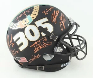 2001 Miami Hurricanes Full-Size Authentic Team Signed Helmet Fanatics COA 41/50 - Picture 1 of 11