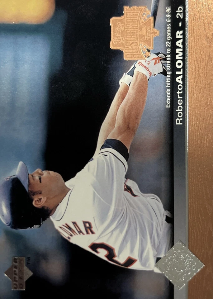 1997 Upper Deck Roberto Alomar HOF Baltimore Orioles #19 NMMT - Image 1 of 2