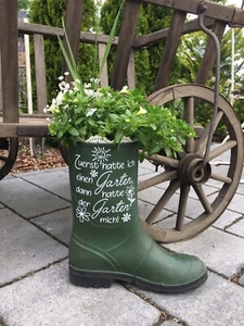 Shabby wasserf.Aufkleber Möbeltattoo Garten Blumen f.Gummistiefel Koffer,Vintage - Bild 1 von 13