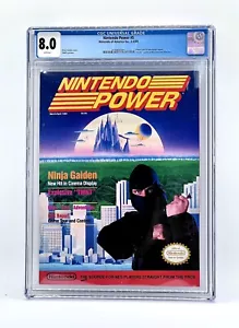 Nintendo Power Magazine #5 CGC 8.0 Ninja Gaiden - NES - Foto 1 di 3